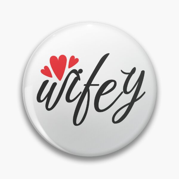 Item preview, Valentine's Day Just Married Wifey Modern Elegant Simple Script Gifts designed and sold by TheVirtualSpace.
