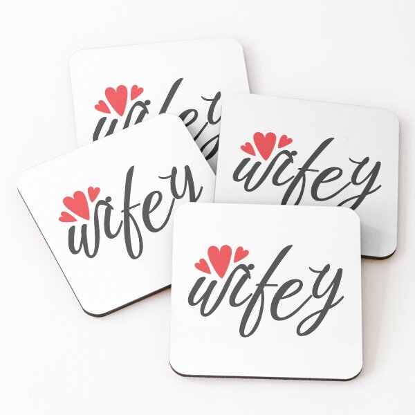 Item preview, Valentine's Day Just Married Wifey Modern Elegant Simple Script Gifts designed and sold by TheVirtualSpace.