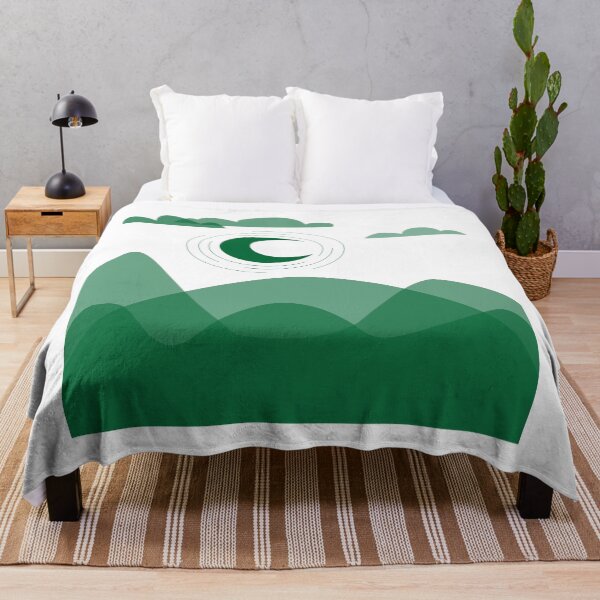 Item preview, Green Moonlight In The Mountains designed and sold by HideyukiLIFE.