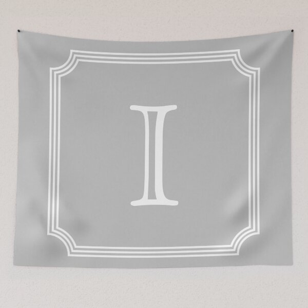 Item preview, Silver Gray Stylish And Elegant Monogram I designed and sold by rewstudio.