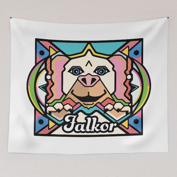 Item preview, Falkor face Geometric Art designed and sold by W-O-A-K.