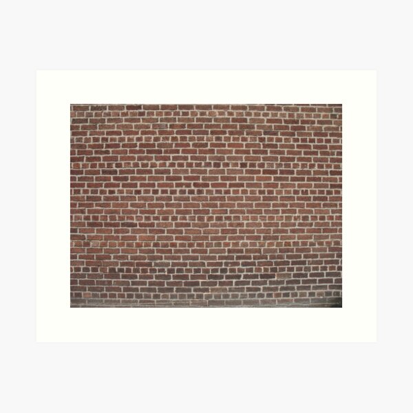 Bricks 2 Art Print