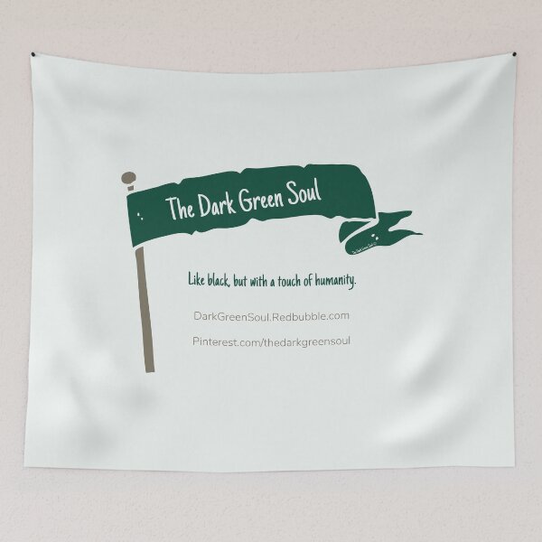 Item preview, The Dark Green Soul Banner designed and sold by DarkGreenSoul.