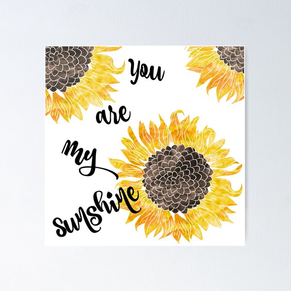 You Are My Sunshine Panda With Sunflower Motivational Water 