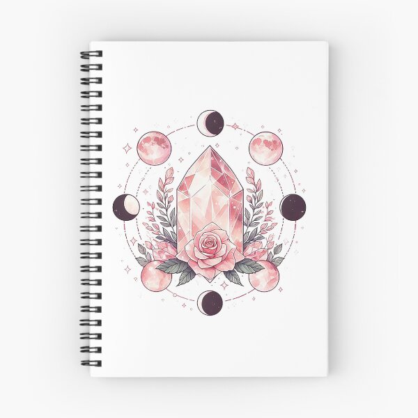 Item preview, Rose Quatz with Phases of the moon designed and sold by PickledjoArt.