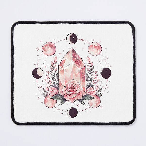 Item preview, Rose Quatz with Phases of the moon designed and sold by PickledjoArt.