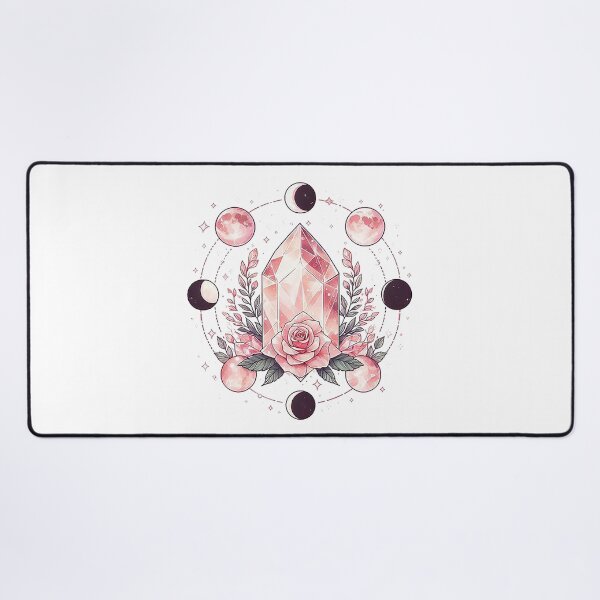 Item preview, Rose Quatz with Phases of the moon designed and sold by PickledjoArt.