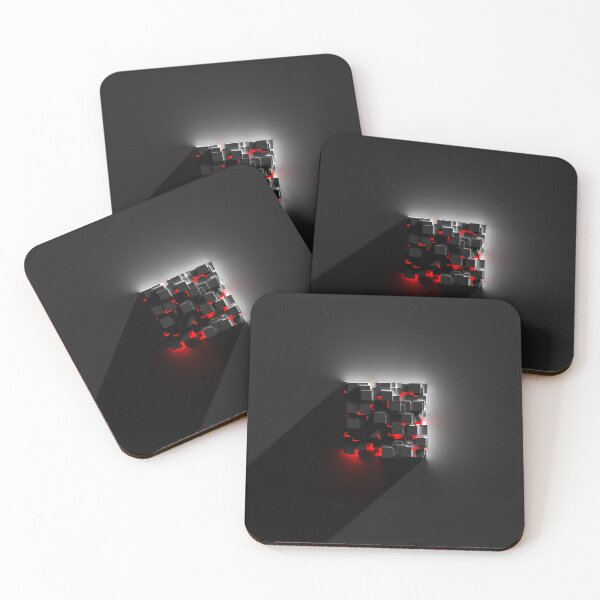 Item preview, Red Glow Cube of Cubes designed and sold by jbeckettsweeney.