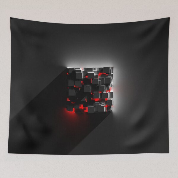 Item preview, Red Glow Cube of Cubes designed and sold by jbeckettsweeney.