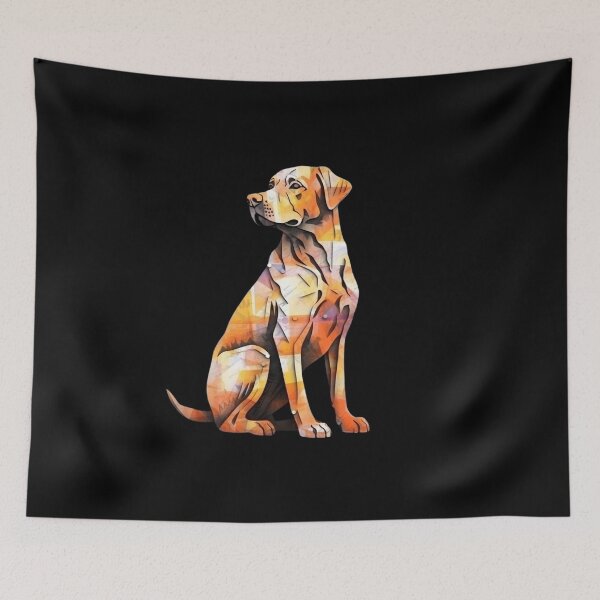 Item preview, Street Art Yellow Lab in Metallic Design designed and sold by StephanieLZ.
