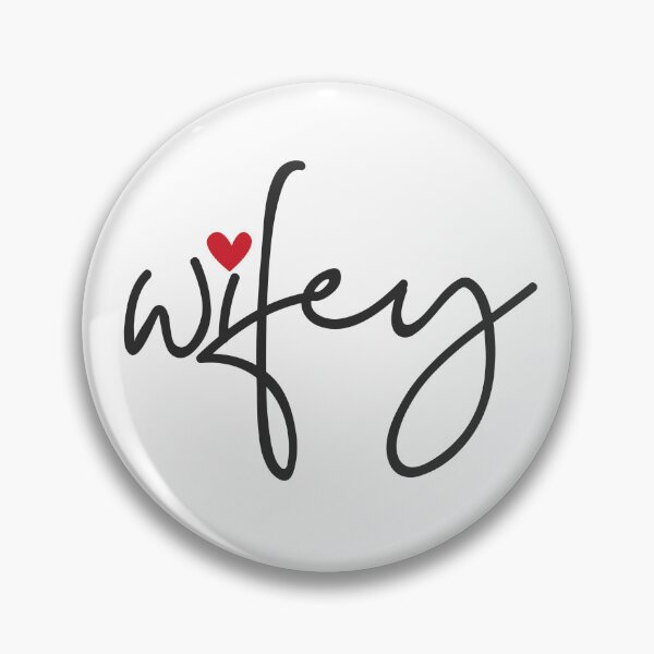 Item preview, Valentine's Day Just Married Wifey Modern Elegant simple Script designed and sold by TheVirtualSpace.