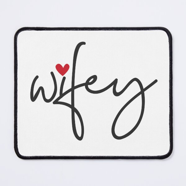 Item preview, Valentine's Day Just Married Wifey Modern Elegant simple Script designed and sold by TheVirtualSpace.
