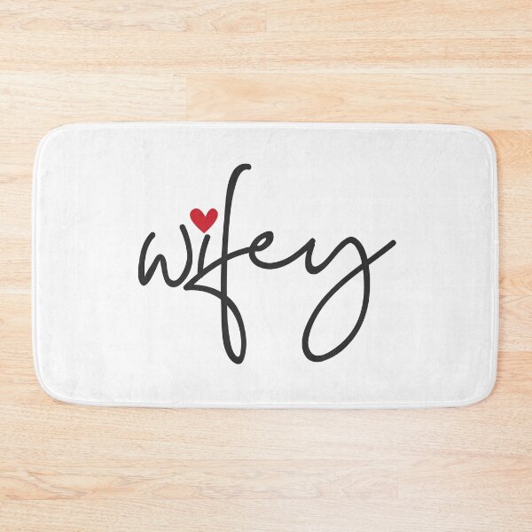 Item preview, Valentine's Day Just Married Wifey Modern Elegant simple Script designed and sold by TheVirtualSpace.