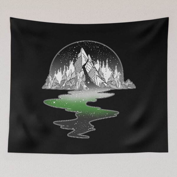 Item preview, Neutrois Mountain LGBT Pride Flag designed and sold by Clara Hollins.