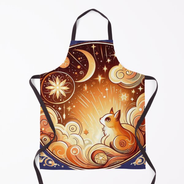 Item preview, Magical Crystals Kitty Cat Space Potions Galaxy Stars Fluffy Kitten designed and sold by CoffeeIsATrip.