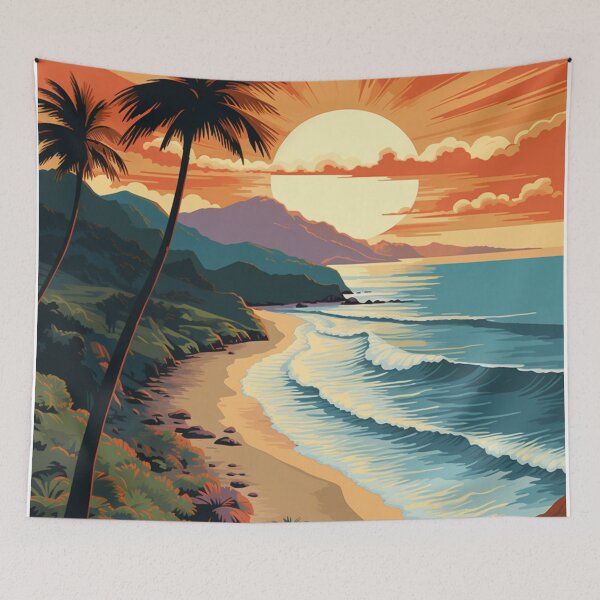 Item preview, A Vintage Travel Illustration of Acapulco - Mexico  designed and sold by GoodOldVintage.