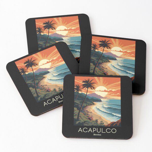 Item preview, A Vintage Travel Illustration of Acapulco - Mexico  designed and sold by GoodOldVintage.