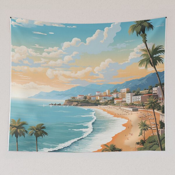 Item preview, A Vintage Travel Illustration of Acapulco - Mexico  designed and sold by GoodOldVintage.