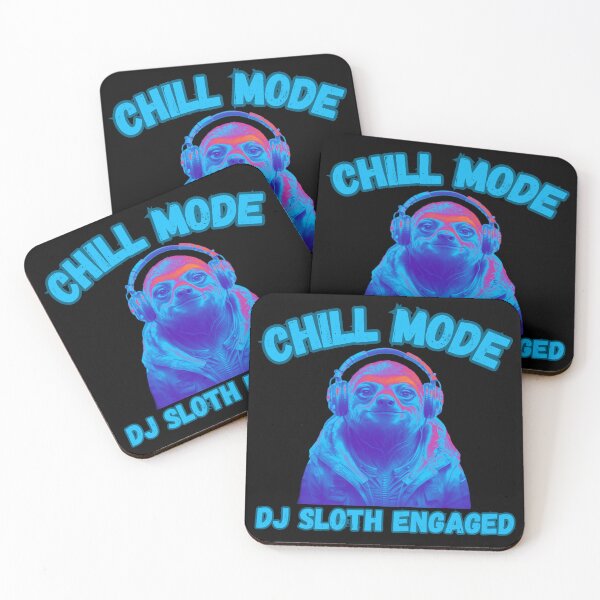 Item preview, Chill Mode DJ Sloth Engaged designed and sold by RiffRaffGraffix.