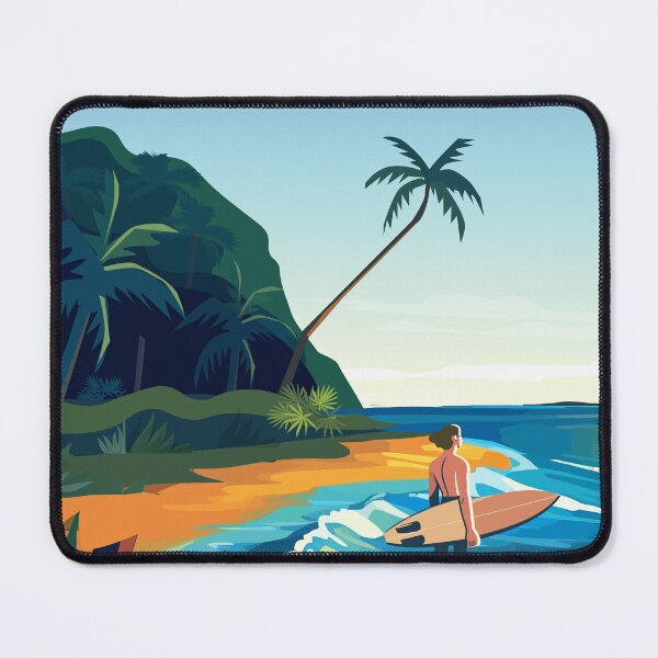 Item preview, Costa Rica travel poster surf beach designed and sold by Arctic frame studio.