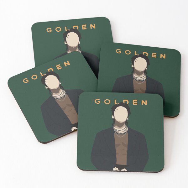 Item preview, BTS JUNGKOOK JK GOLDEN Album Cover Inspired Illustration Poster designed and sold by imsoyoon.