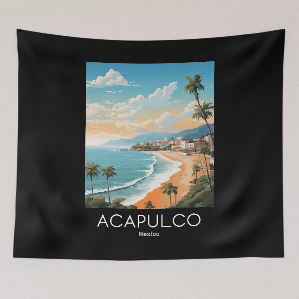 Item preview, A Vintage Travel Illustration of Acapulco - Mexico  designed and sold by GoodOldVintage.