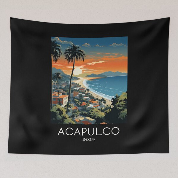 Item preview, A Vintage Travel Illustration of Acapulco - Mexico  designed and sold by GoodOldVintage.