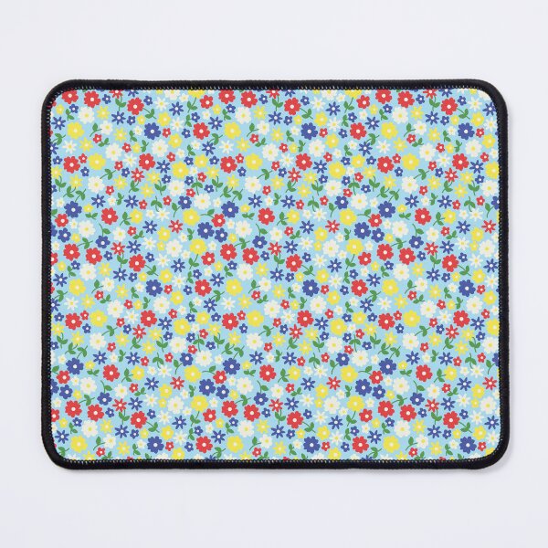 Item preview, MINI MICRO SCANDINAVIAN STYLE DITSY DAISY FLOWERS BLUE designed and sold by blomastudios.