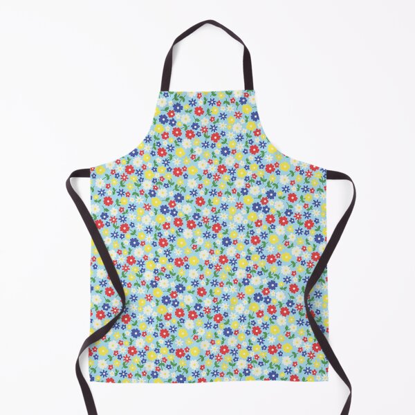 Item preview, MINI MICRO SCANDINAVIAN STYLE DITSY DAISY FLOWERS BLUE designed and sold by blomastudios.