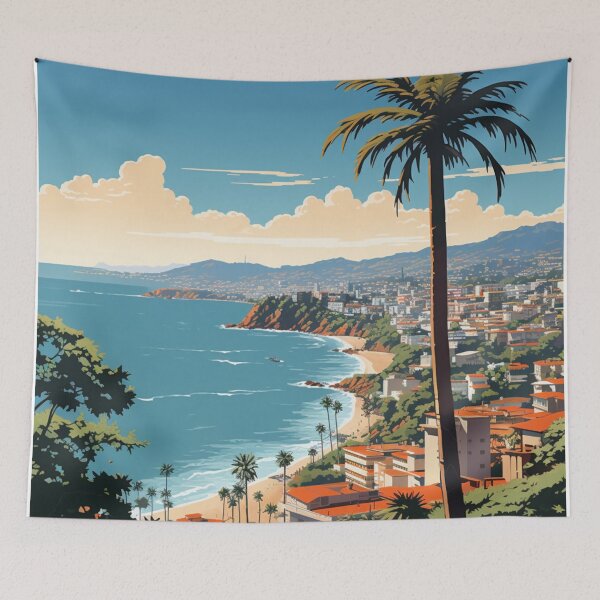 Item preview, A Vintage Travel Illustration of Acapulco - Mexico  designed and sold by GoodOldVintage.