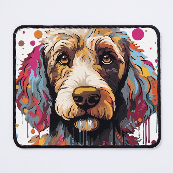 Item preview, Colorful golden doodle designed and sold by BouclierDeViand.