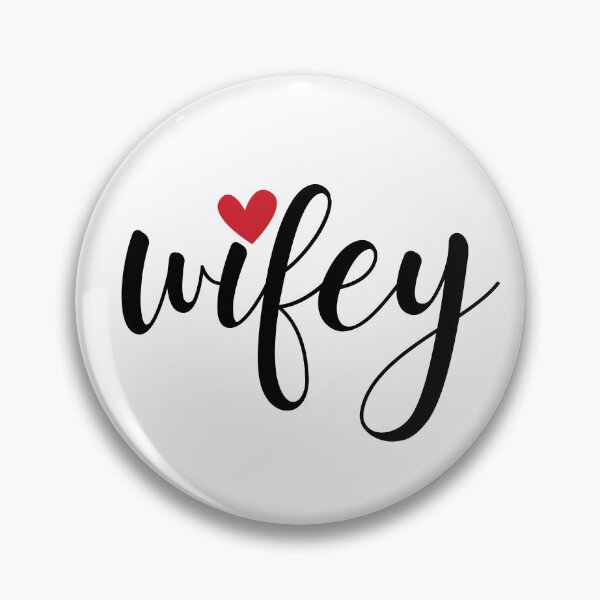 Item preview, Valentine's Day Just Married Wifey Modern Elegant simple Script designed and sold by TheVirtualSpace.