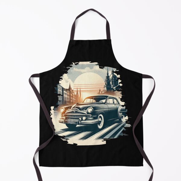 Item preview, "Sunset Drive - Classic Car Elegance" designed and sold by ChromaticBlend.