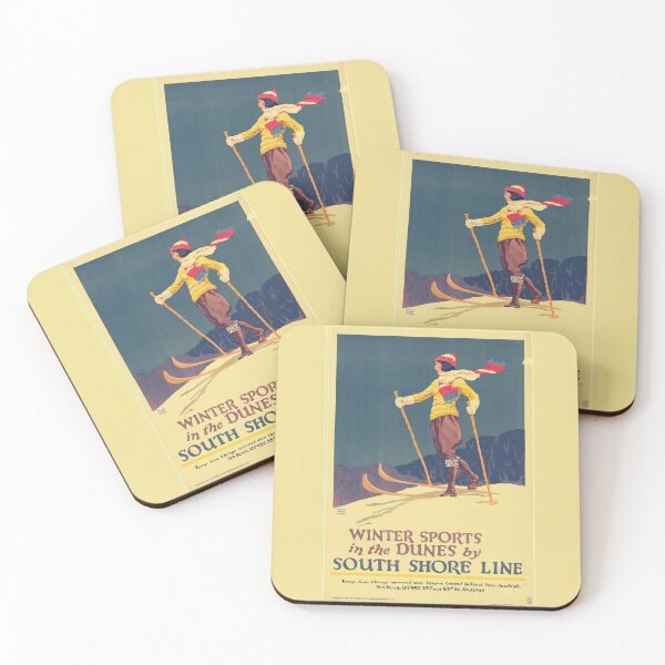 Item preview, Winter Sports Vintage Ski Poster designed and sold by VistaVintage.