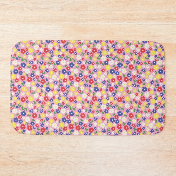Item preview, MINI MICRO SCANDINAVIAN STYLE DITSY DAISY FLOWERS PINK designed and sold by blomastudios.