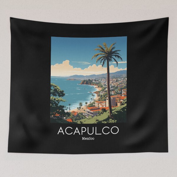 Item preview, A Vintage Travel Illustration of Acapulco - Mexico  designed and sold by GoodOldVintage.