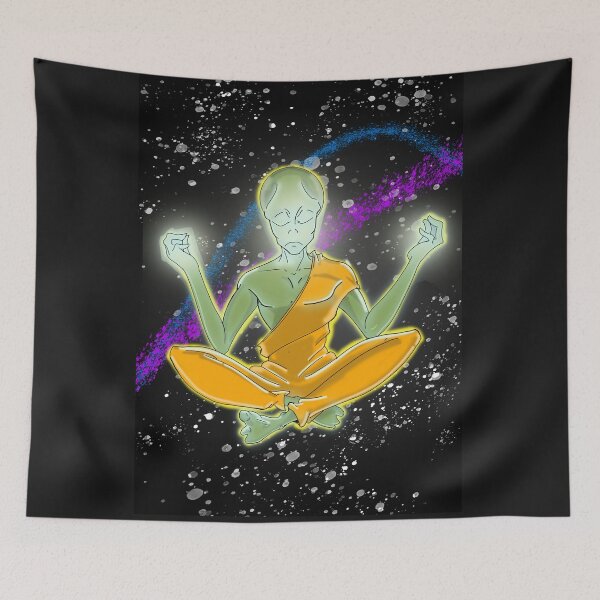 Item preview, Buddhist Alien_Space designed and sold by MiishaRed.