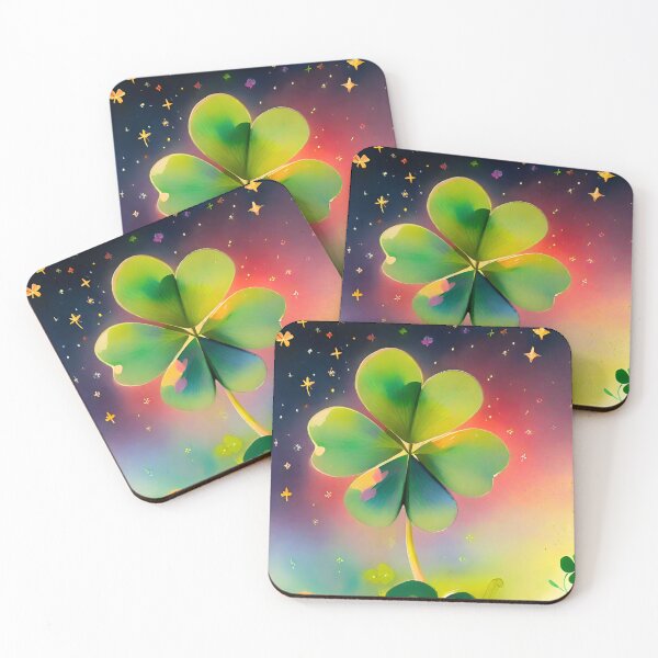Item preview, 4leaf clover at night designed and sold by Visions-ai.