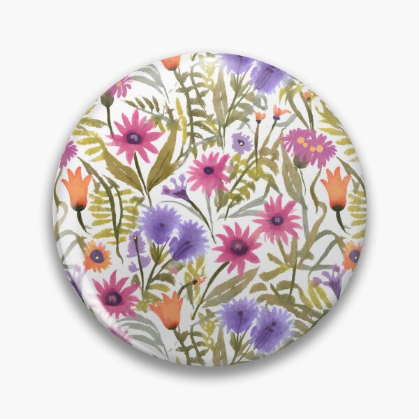Item preview, Patrón de jardín de flores de colores designed and sold by T-scape.