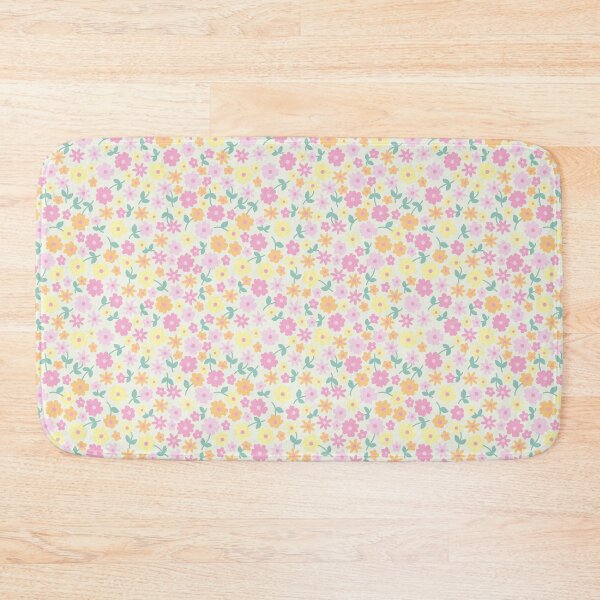 Item preview, MINI MICRO PRAIRIE STYLE DITSY DAISY FLOWERS PASTEL PINK designed and sold by blomastudios.
