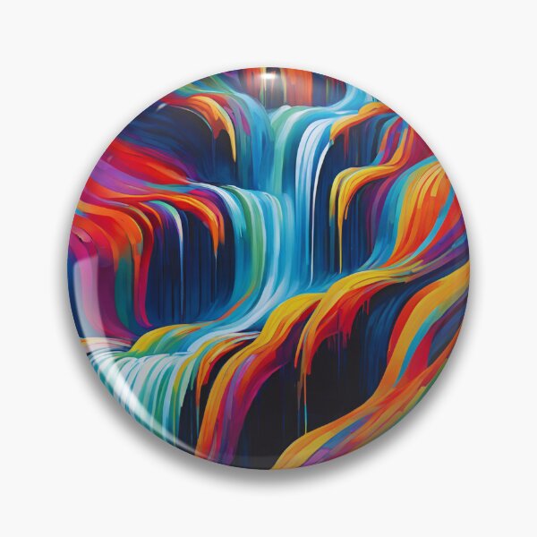 Item preview, Vibrant Waterfall Abstract designed and sold by colorvisionart.