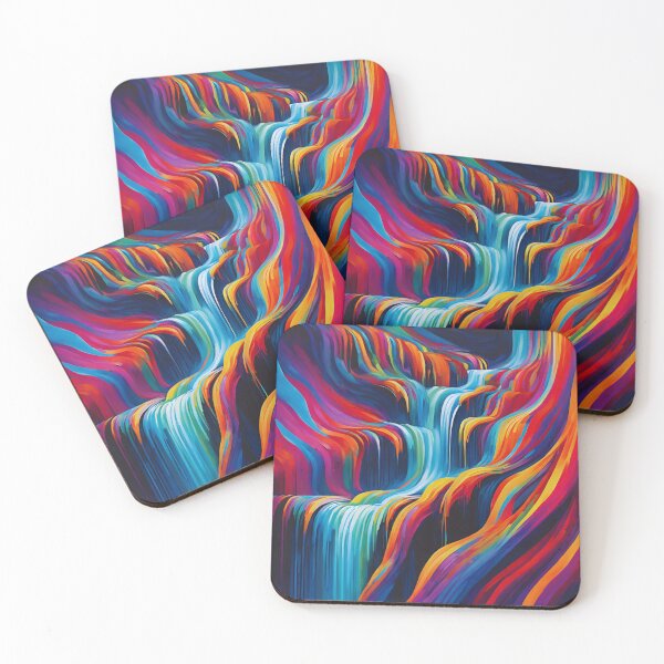 Item preview, Vibrant Waterfall Abstract designed and sold by colorvisionart.