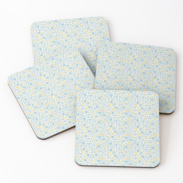 Item preview, MINI MICRO SCANDINAVIAN STYLE DITSY DAISY FLOWERS WHITE designed and sold by blomastudios.