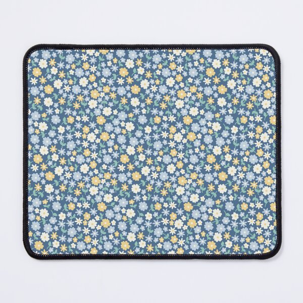 Item preview, MINI MICRO SCANDINAVIAN STYLE DITSY DAISY FLOWERS NAVY designed and sold by blomastudios.