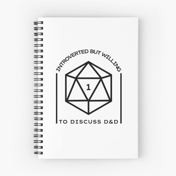 Item preview, Introverted but Willing to Discuss D&D v.2 designed and sold by megogilvie.