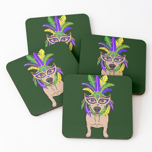 Item preview, Mardi Gras Funny Mask Wearing Labrador Retriever Dog designed and sold by tamdevo1.