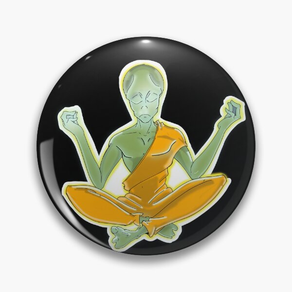 Item preview, Buddhist Alien_No space designed and sold by MiishaRed.