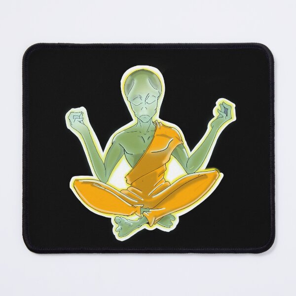 Item preview, Buddhist Alien_No space designed and sold by MiishaRed.
