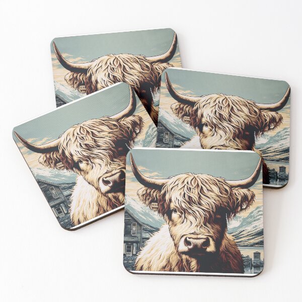 Item preview, Scottish Hairy Coo designed and sold by PickledjoArt.