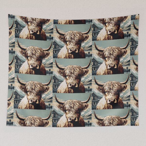 Item preview, Scottish Hairy Coo designed and sold by PickledjoArt.